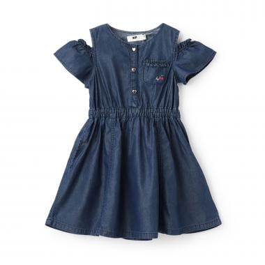 【冷感デニム】 肩見せワンピース