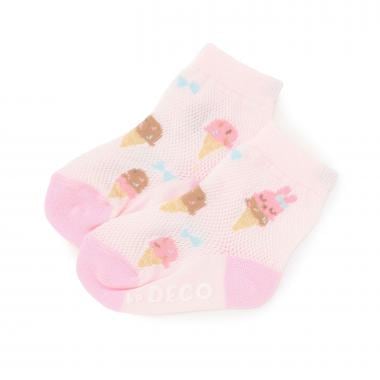 アイス柄 ソックス 【COOLMAX】