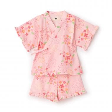 花火あじさい柄 甚平