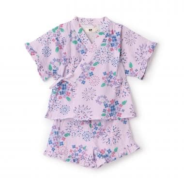 花火あじさい柄 甚平