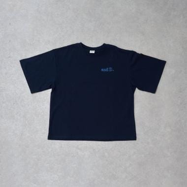 【綿100%】バックメッセージロゴ半袖T