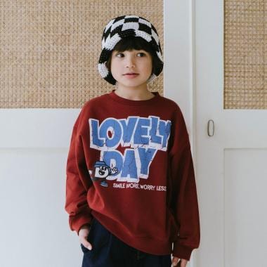 クラック加工スウェットプルオーバー