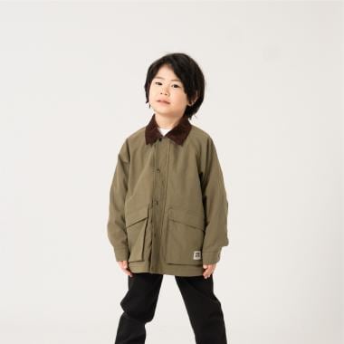 衿コーデュロイジップアップジャケット