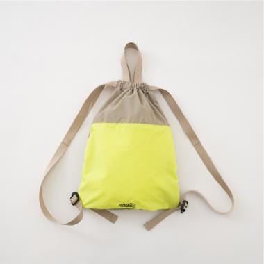 【撥水】バイカラーハンドル付きナップサック