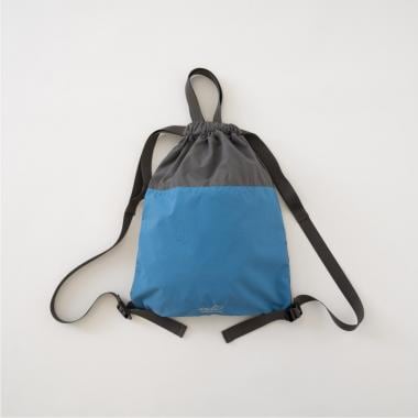 【撥水】バイカラーハンドル付きナップサック