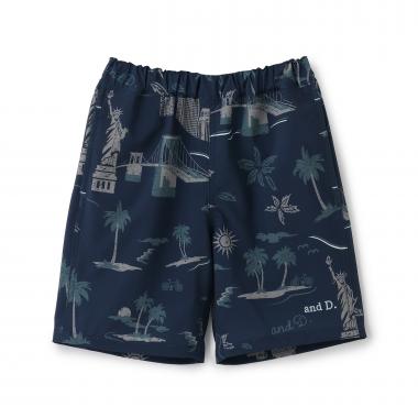 【水陸両用】【SETUP可】総ガラショートパンツ