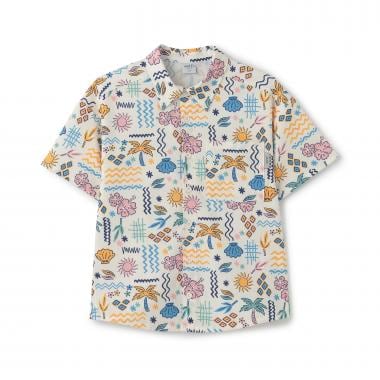 【水陸両用】【SETUP可】総ガラ半袖シャツ