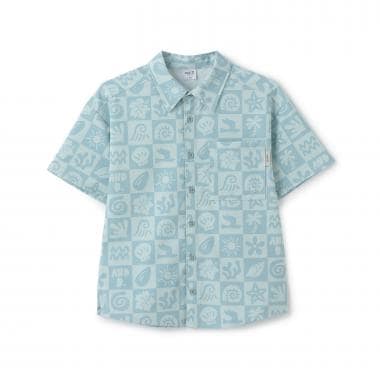 【水陸両用】【SETUP可】総ガラ半袖シャツ