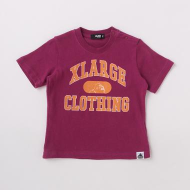 ★古着加工カレッジロゴ半袖Tシャツ