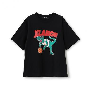 【人気商品再入荷】【直営店で取り扱い無し】恐竜バスケットプリント半袖Tシャツ