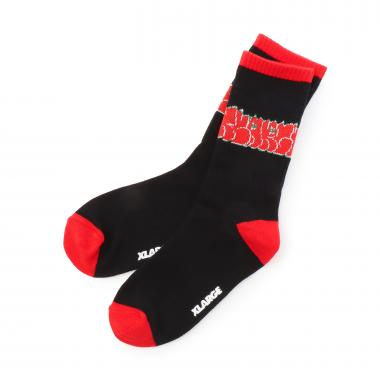 9451413：グラフィティロゴクルーソックス