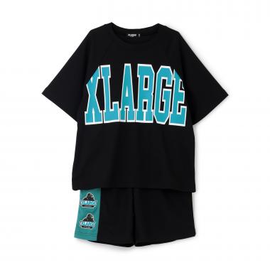 ☆彡配色ロゴ半袖T+ショートパンツセット