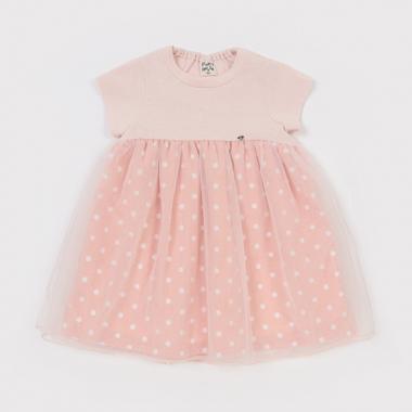 noir keininomiya ピンクコットンチュールワンピースドレス noir keininomiya ピンクコットンチュールワンピースドレス