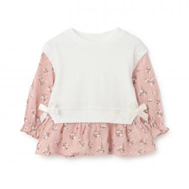 ニットベストドッキングチュニック