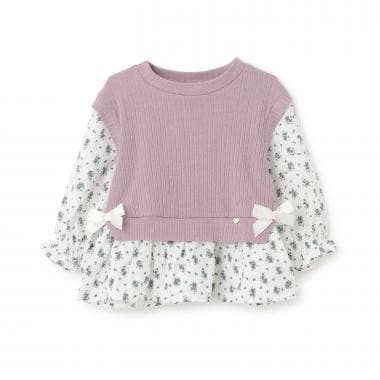 ニットベストドッキングチュニック