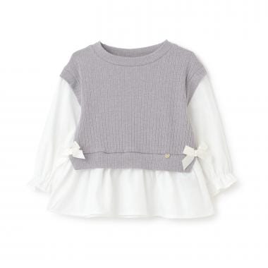 ニットベストドッキングチュニック