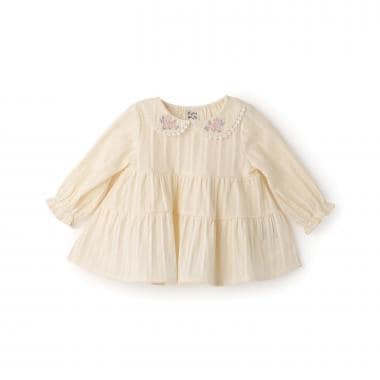 サクラ衿フリルカットブラウス