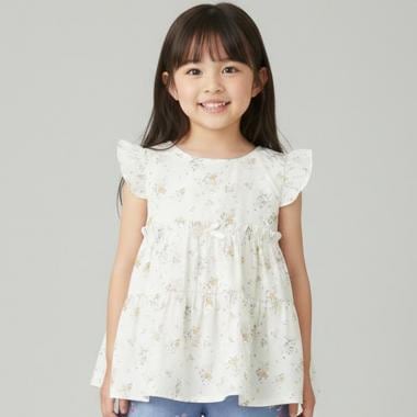 花柄チュニック