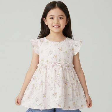 花柄チュニック