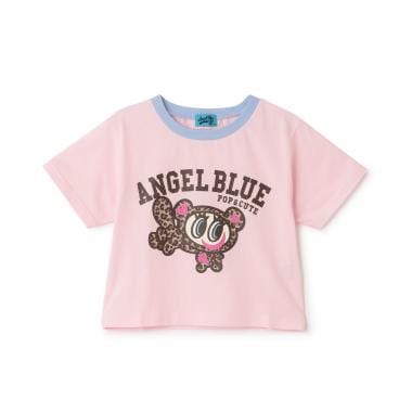 【エンジェルブルー】ナカムラくんリンガー半袖Tシャツ