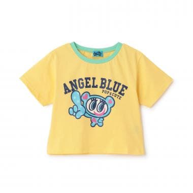 【エンジェルブルー】ナカムラくんリンガー半袖Tシャツ