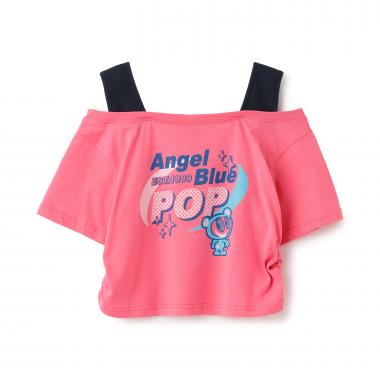 【エンジェルブルー】ナカムラくんオフショル半袖Tシャツ