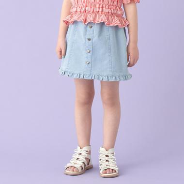 ミニフリルカラースカパン