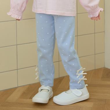 【大人気カラー再入荷】【ともパン】リボンリボンストレートパンツ