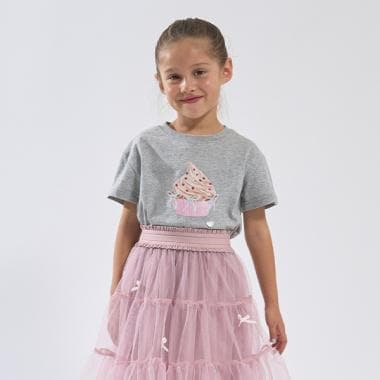 【ソフトコットン】アソートリボンモチーフプリントTシャツ