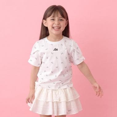 【大好評につき再入荷】【ソフトコットン】アソート総柄タックスリーブTシャツ