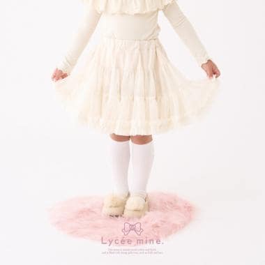 【Lycee mine バレエシリーズ】たっぷりチュチュチュールスカート(インパン付き)