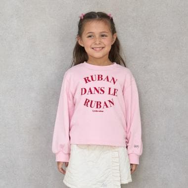 【毛玉バイバイ裏毛】サイドギャザーロゴスウェット