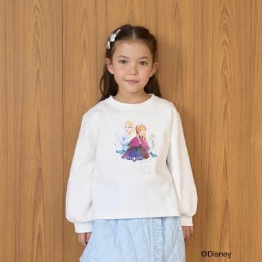 【Frozen】【毛玉バイバイ裏毛裏起毛】キラキララメ＆転写アソートプリントスウェット