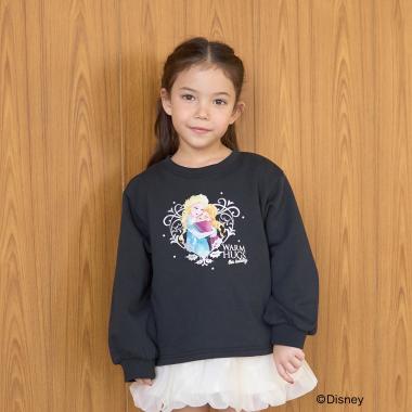 【Frozen】【毛玉バイバイ裏毛裏起毛】キラキララメ＆転写アソートプリントスウェット