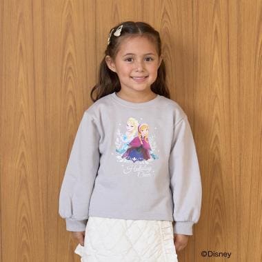 【Frozen】【毛玉バイバイ裏毛裏起毛】キラキララメ＆転写アソートプリントスウェット