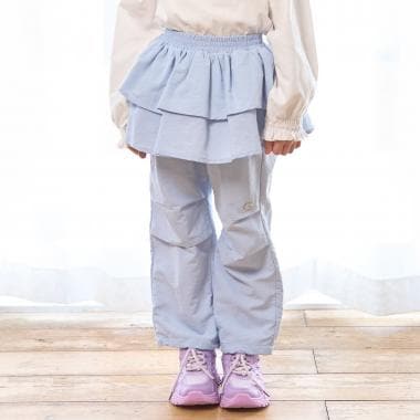 【スクール対応】【撥水・防汚・耐久・UV】レイヤードスカートパンツ
