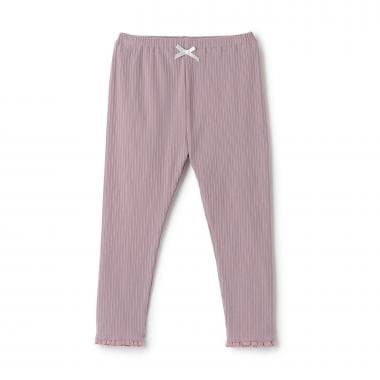 裾レースフリル9分丈レギンス