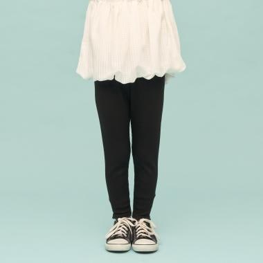 裾レースフリル9分丈レギンス