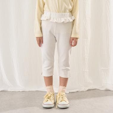【ともパン】サイドスリット7分丈カプリパンツ