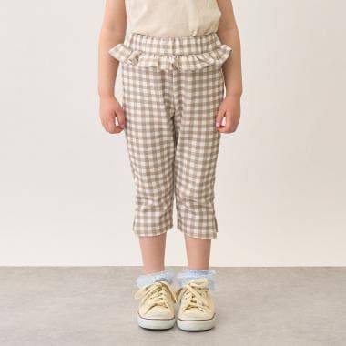 【ともパン】サイドスリット7分丈カプリパンツ