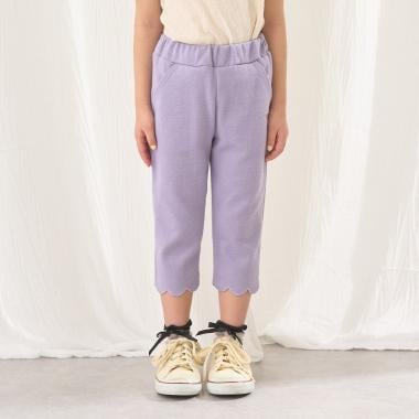 【ともパン】裾スカラップ7分丈カプリパンツ