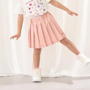 ラッププリーツ付きスカート(パンツ付き)