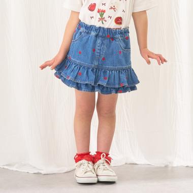 【ともデニ】アソート刺しゅう総柄スカパン