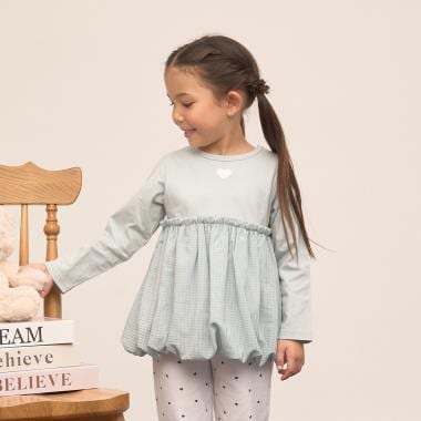 【速乾・UV・型崩れしない】【どちらが前でもOK】【ムテキT】バルーンペプラムトップス