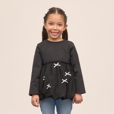 【速乾・UV・型崩れしない】【どちらが前でもOK】【ムテキT】バルーンペプラムトップス