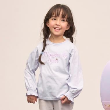 【速乾・UV・型崩れしない】【ムテキT】ロゴ刺しゅうシャーリングスリーブトップス