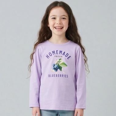 【速乾・UV・型崩れしない】アソートフルーツプリントパフAラインTシャツ【Lycee mineバレエシリーズ】