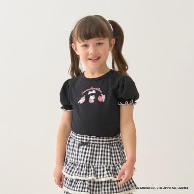 【サンリオキャラクターズ】【速乾・UV・型崩れしない】いちごのおうちプリントTシャツ