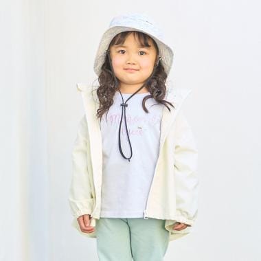 【スクール対応】【撥水・防汚・耐久・UV】収納袋付きバックフリルAラインマウンテンパーカー