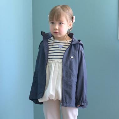 【スクール対応】【撥水・防汚・耐久・UV】収納袋付きバックフリルAラインマウンテンパーカー